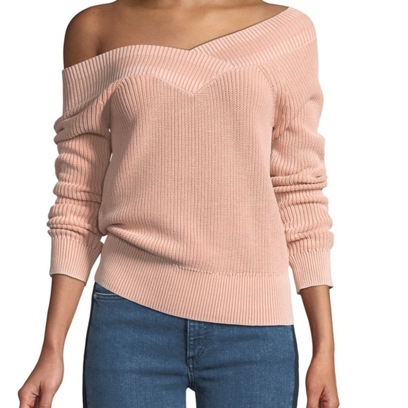 Rag & bone off the shoulder  Dawn Sweater - Picture 1 of 3